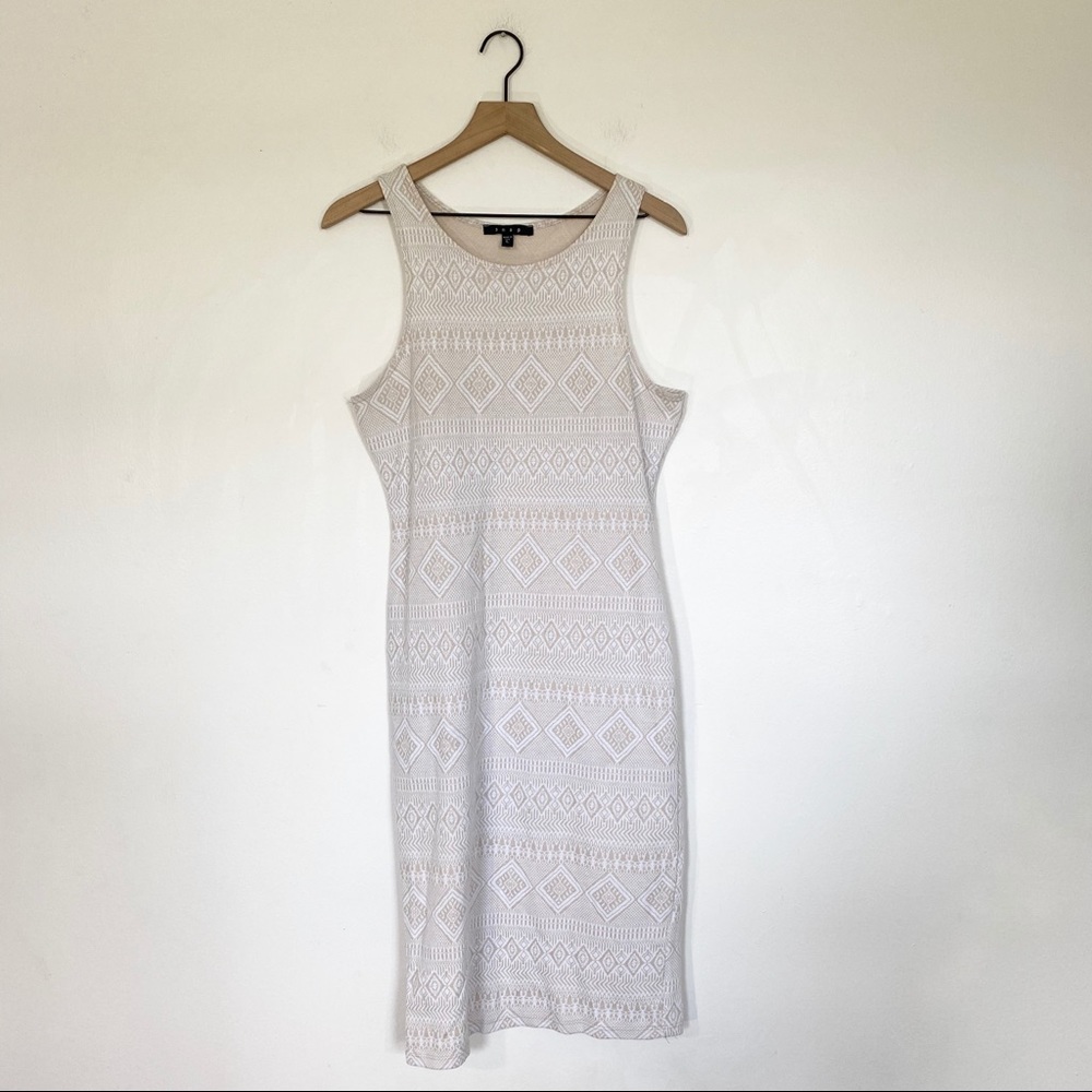 SNAP Aztec Print Bodycon Midi Dress